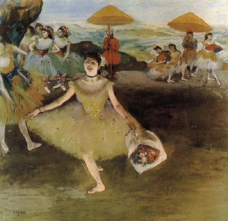Edgar Degas Curtain call china oil painting image